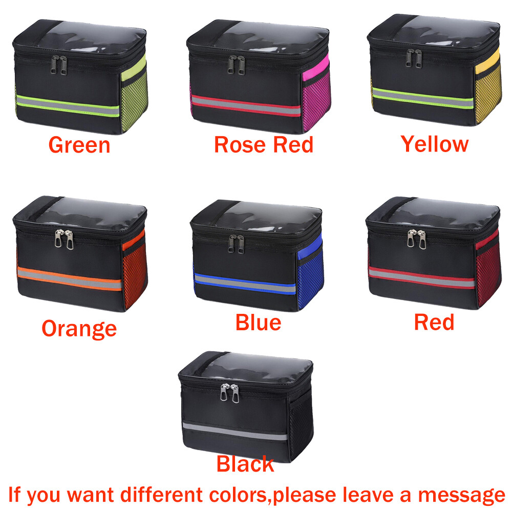 2Pack Bike Front Basket Detachable Rear Bike Basket Front Handlebar Bag for Bike