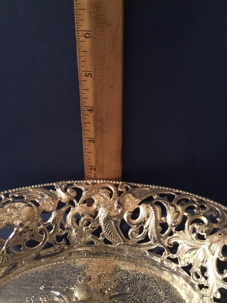 SILVER - GERMAN - 19Th CENTURY - OVAL FORM - FRUIT BOWL
