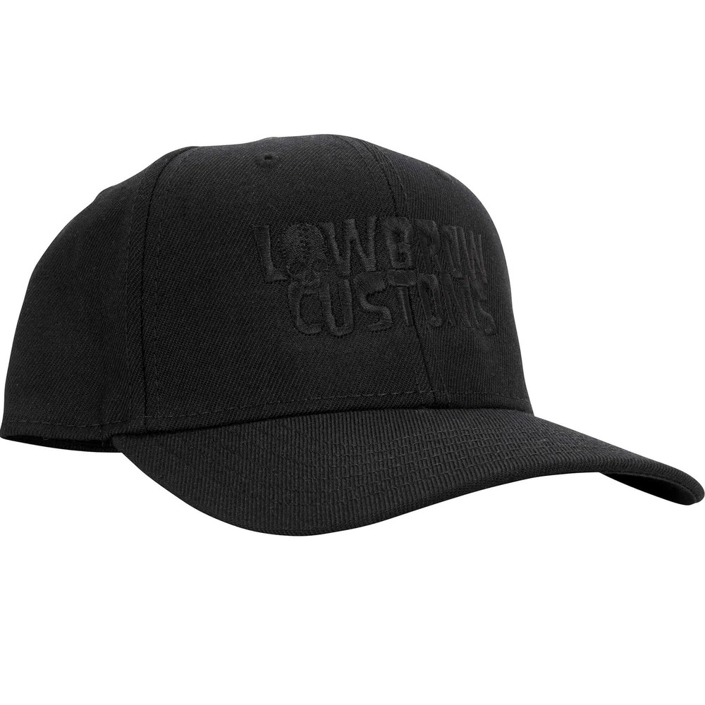 Lowbrow Customs Blackout Embroidered Snapback Hat