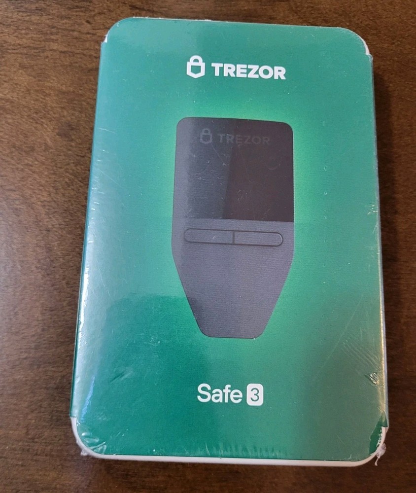 Trezor Safe 3 Universal Crypto Hardware Wallet with Secure Element  & Passphrase
