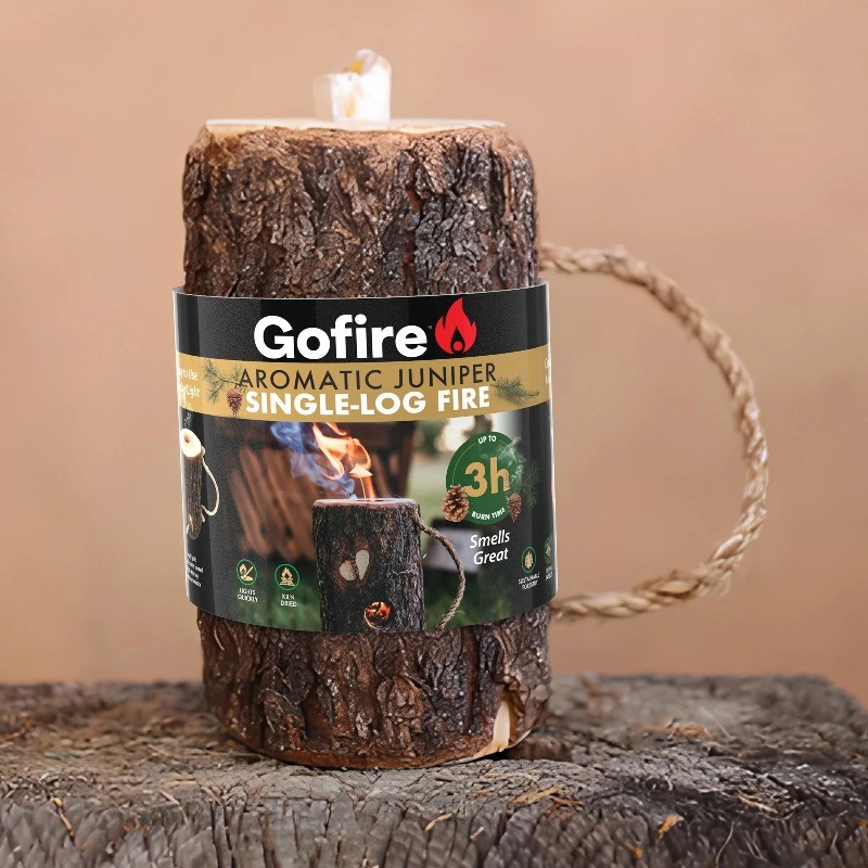 Self Contained Easy to Light All Purpose Starter Log for Camping and Fire Pits