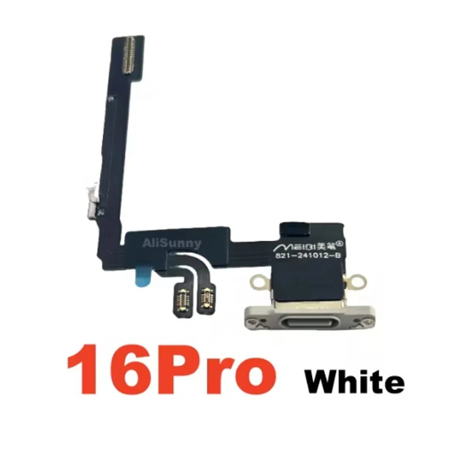 OEM Charging Port Dock Mic Replace Flex For iPhone 16 16 Plus 16 Pro 16 Pro Max