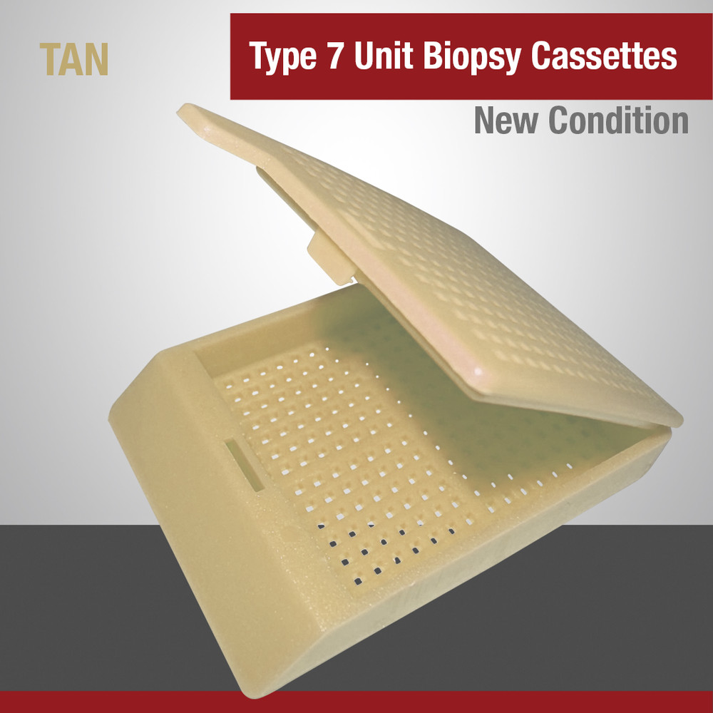 Embedding Cassettes, Type-7, Tan, Biopsy, 1,000 Per Case Pack