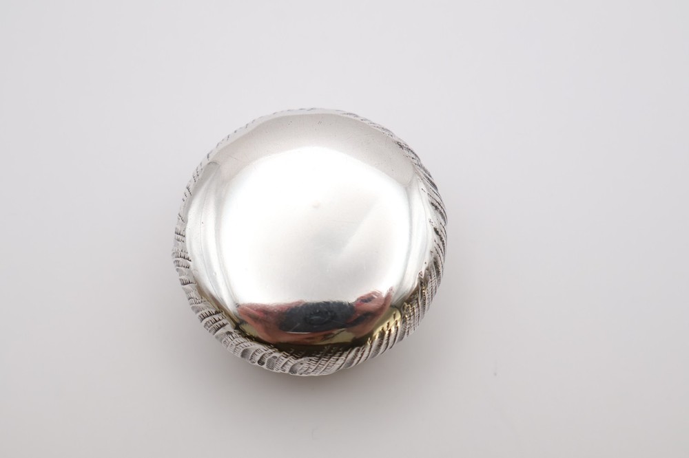 Vintage Continental Silver Compact Pot
