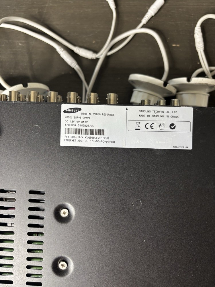 Samsung Security System With 7 Cameras And Wires