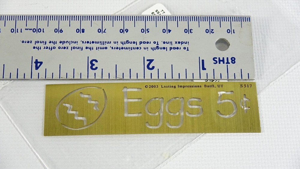 Eggs 5c 2003 Lasting Impressions Embossing & Stenciling - S517