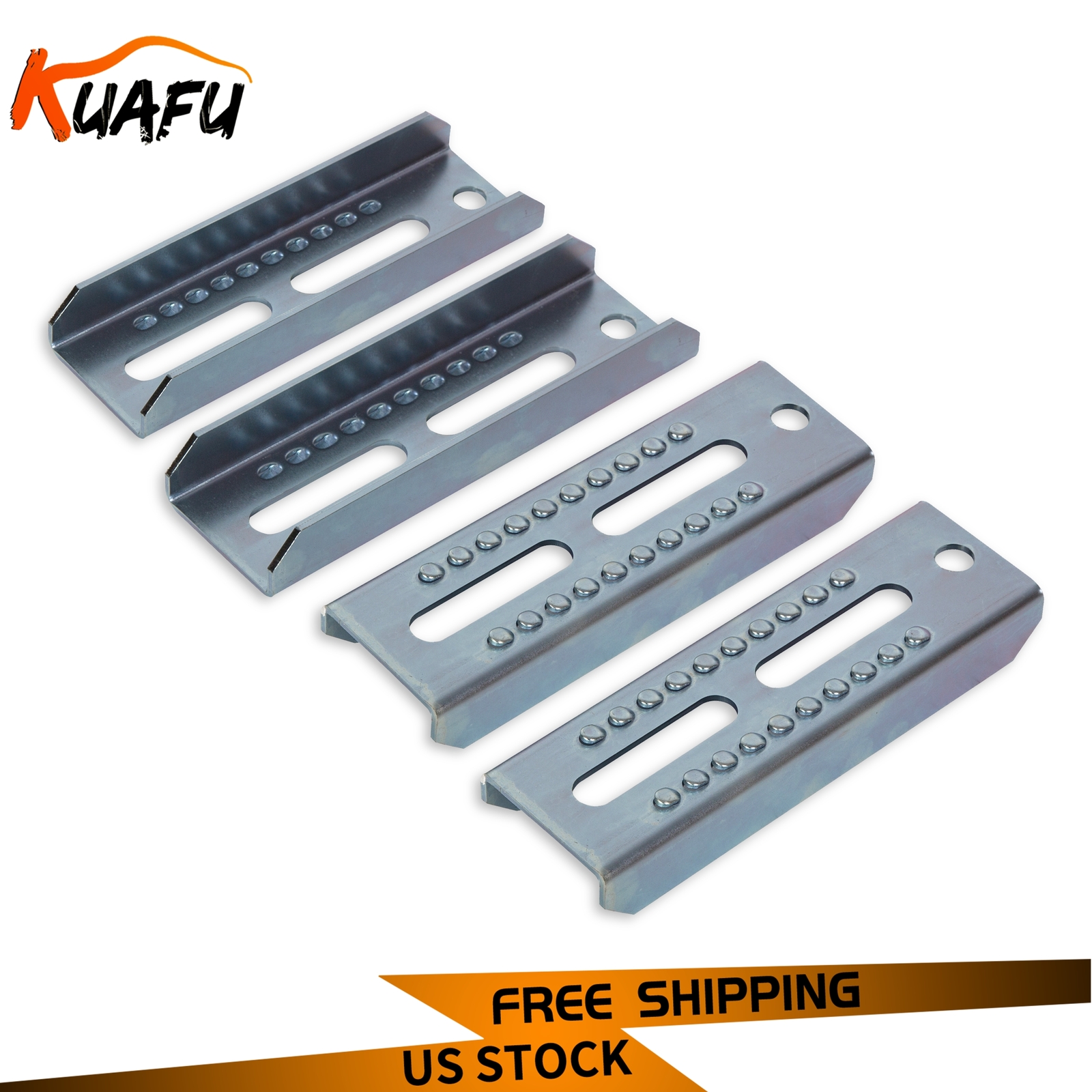 4PCS 8" Galvanized Swivel Top Bunk Bracket Kit for 2x4 Boat Trailer Crossmember