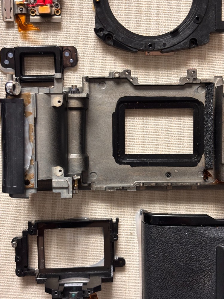 Deconstructed 35mm Camera Shadow Box Art - Retro Wall Decor - Camera Blue Print
