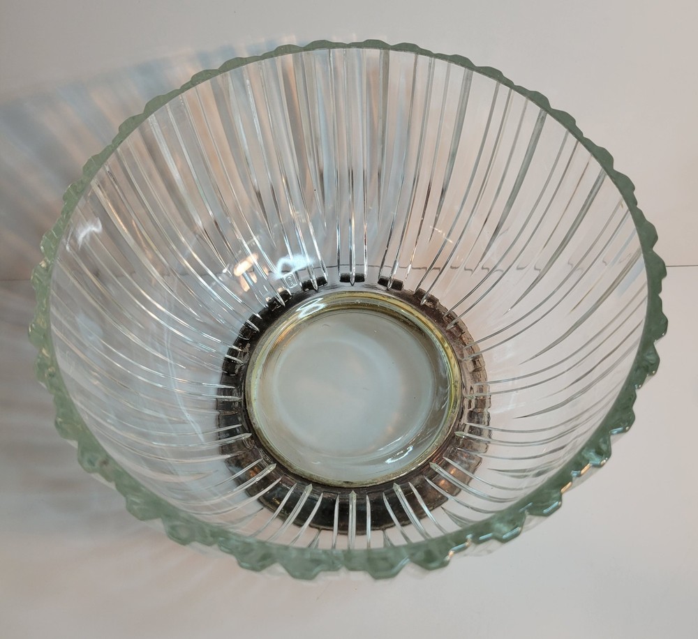 Godinger Crystal Bowl With Silver Plate Base