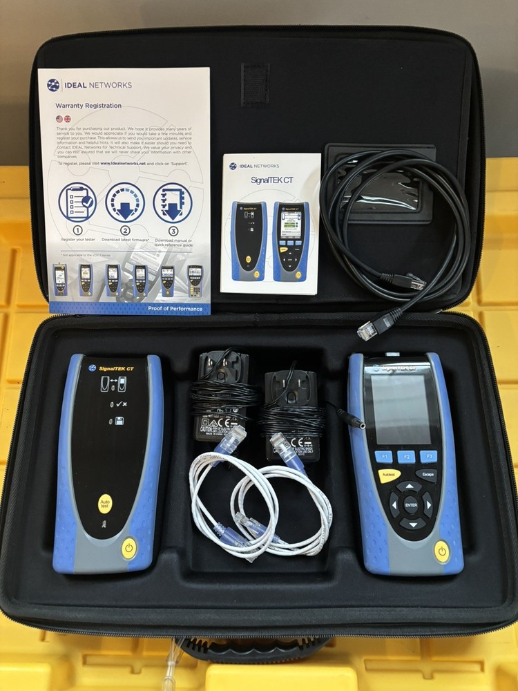 Ideal Networks SignalTEK CT Data Cable Network Tester + ALTENATIVE  PSU