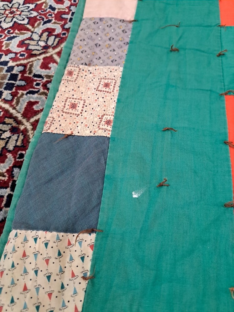 VTG Prints Charming Pattern Multi-color Patchwork Quilt