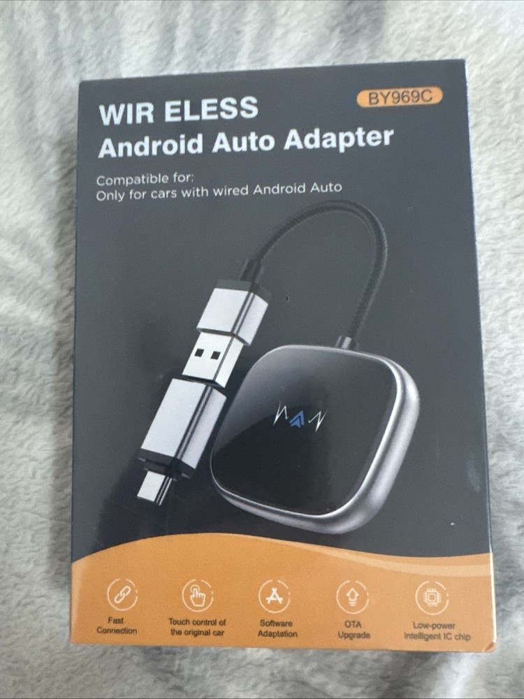 Android Auto Wireless Adapter, Wireless Carplay Adapter, Latest NFC Touchscreen