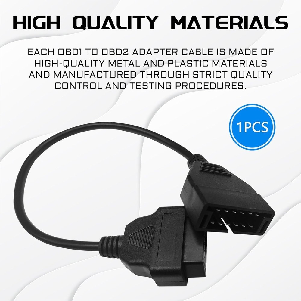 OBD1 Scanner, OBD1 to OBD2 GM Adapter, OBD 1 Scanner Cable Code Reader OBD1 12 P