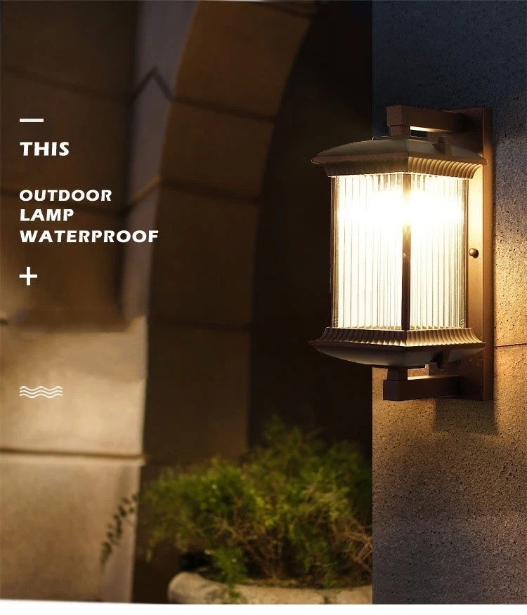 Retro Style Outdoor Wall Lamp