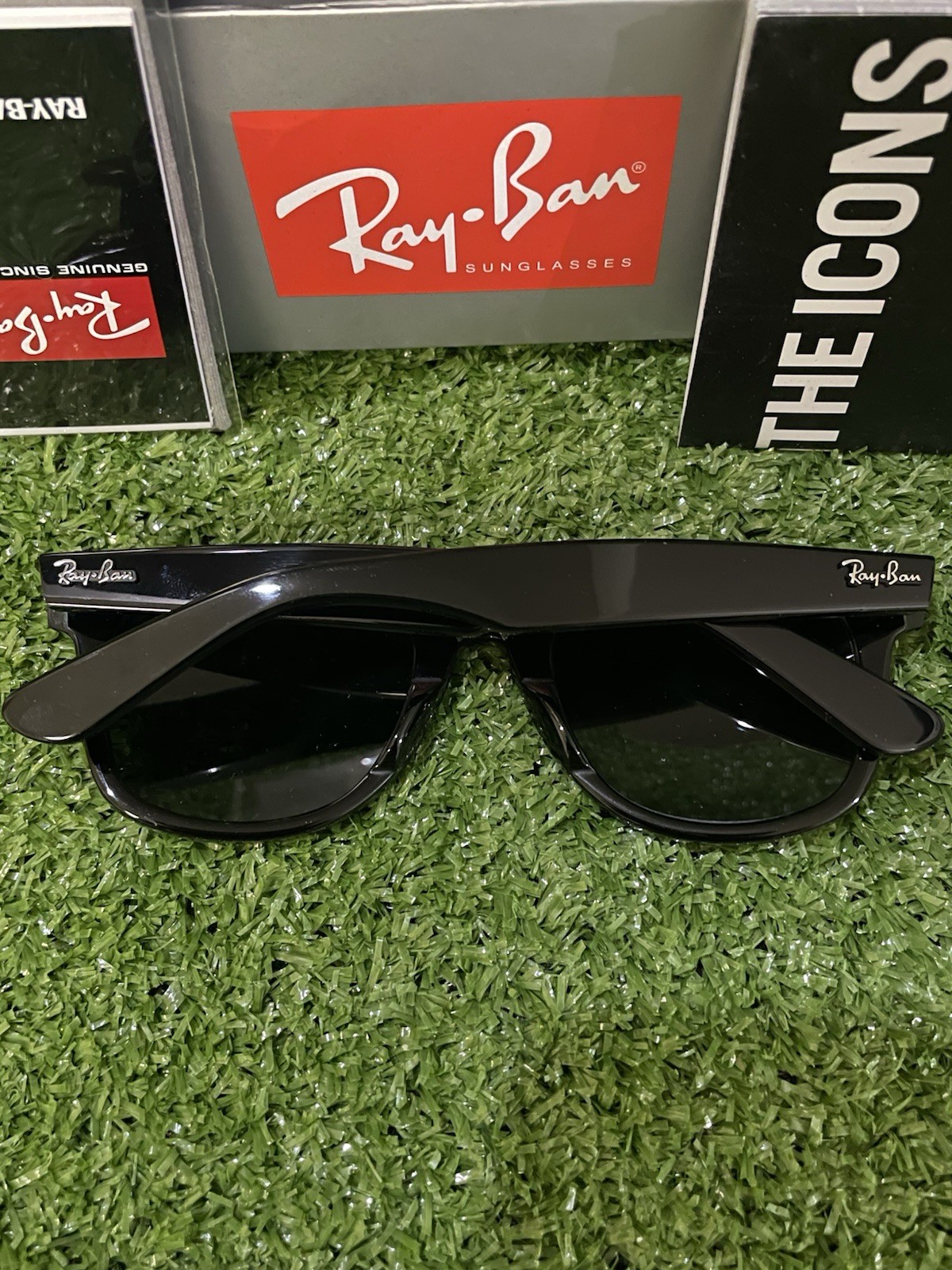Ray-Ban Sunglasses Wayfarer RB2140 Gloss Black Frame And Lens