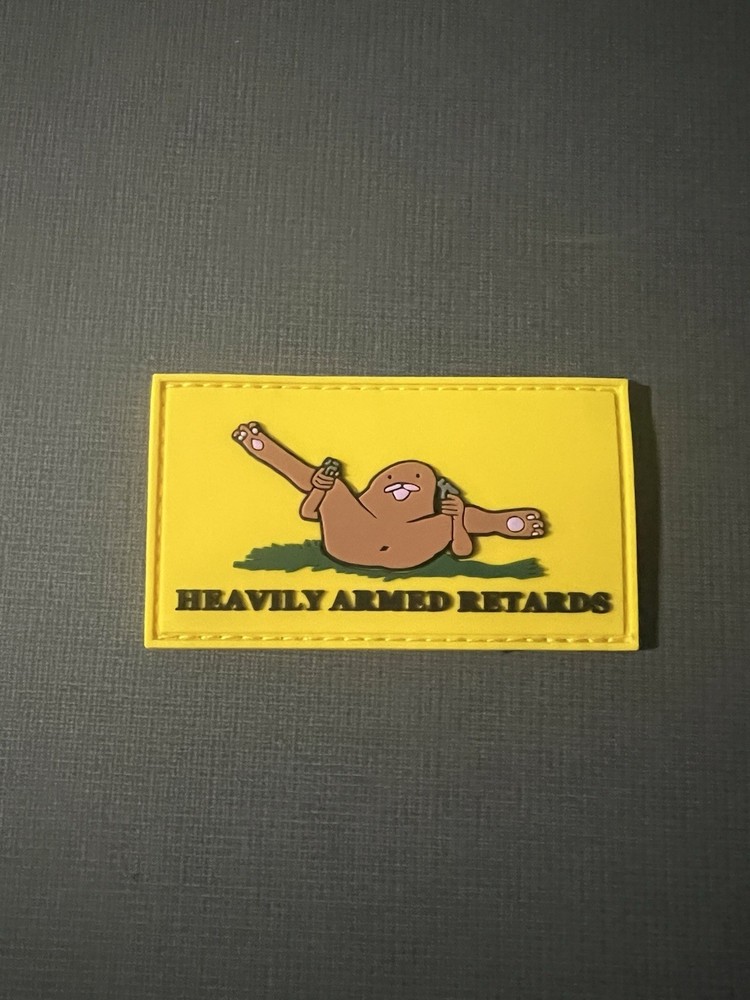 Heavily Armed Retards Tactical Patch PVC hook and loop