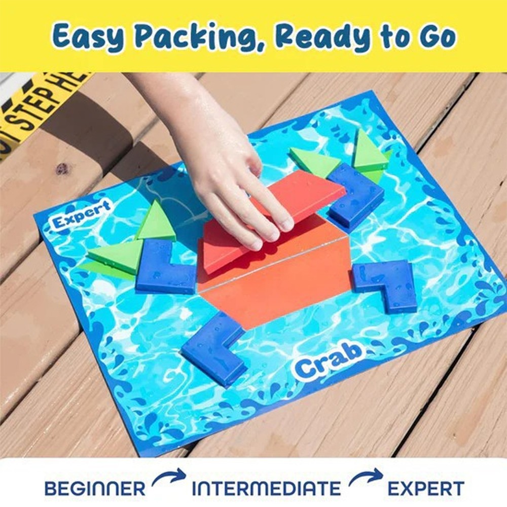 Pool Diving Game- Set Includes 40 Multi-Shape Sinking Toys, 18 Challenge Cards