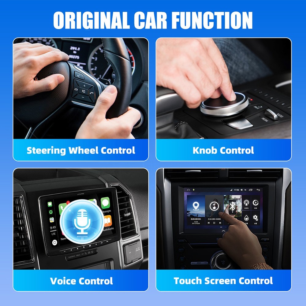 USB Auto Wireless CarPlay Adapter For iPhone Apple Wireless Dongle Plug ＆ Play