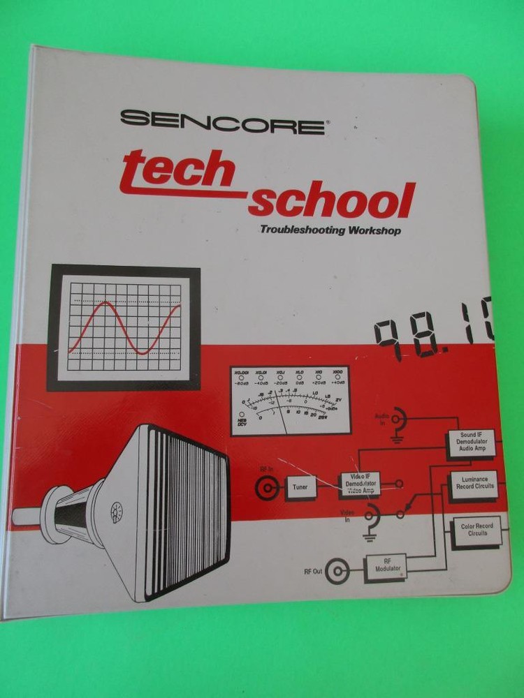SENCORE Tech School Manual Troubleshooting Workshop Repair VCR Servos Tuners