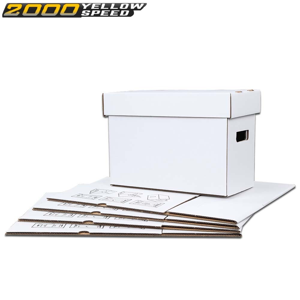 Short Comic Book White Storage Box Holds 150-175 Comics 5Pcs
