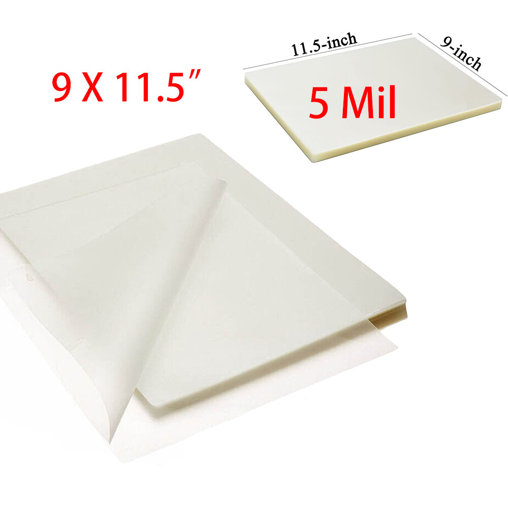 2000 5Mil Clear Thermal Laminating Pouches Letter 9"x11.5" Size Laminator Sheets