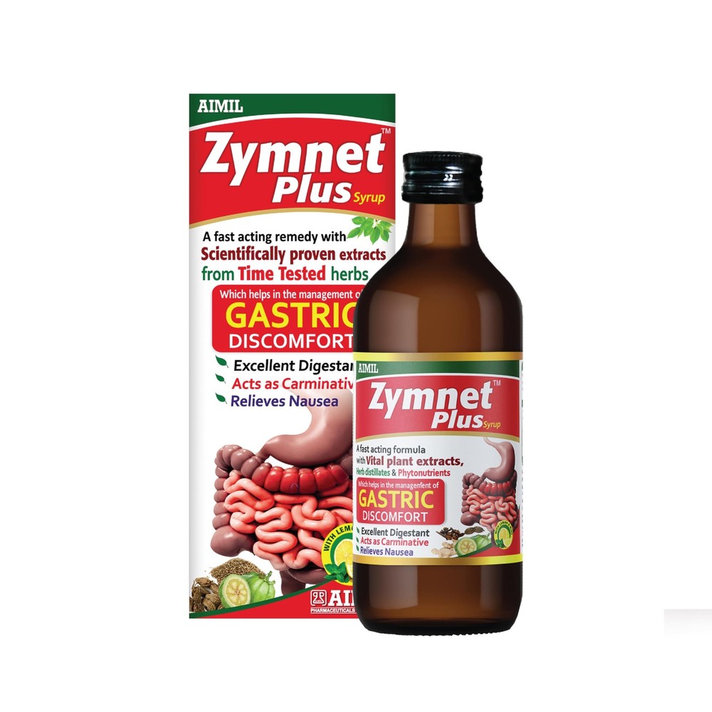 AIMIL Zymnet Plus Syrup Ayurvedic Digestive Wellness 200ml