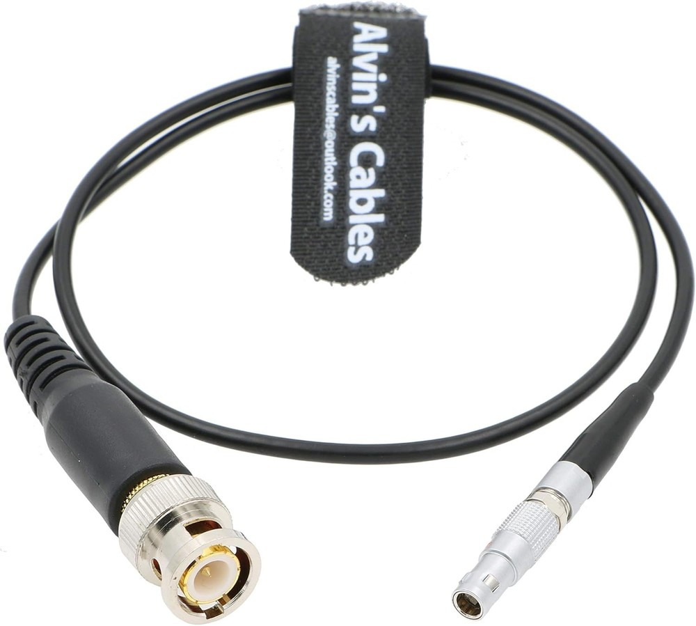 US-Based Timecode Input Cable for Red Scarlet Epic 4 Pin to BNC Overmolded 50cm
