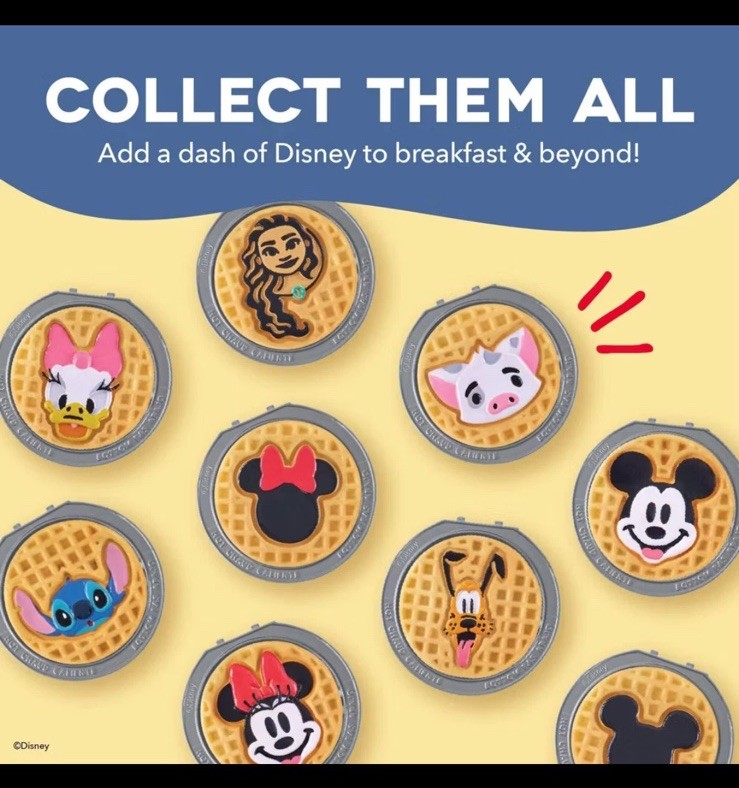 Disney Dash Stitch MultiMaker Double Waffle Maker System Stitch New