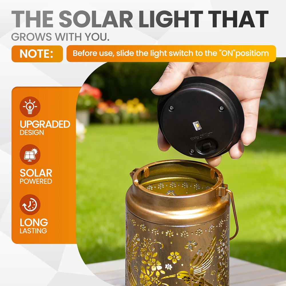 2 Pack Replacement Solar Light Parts, Waterproof Solar Light Replacement Top wit