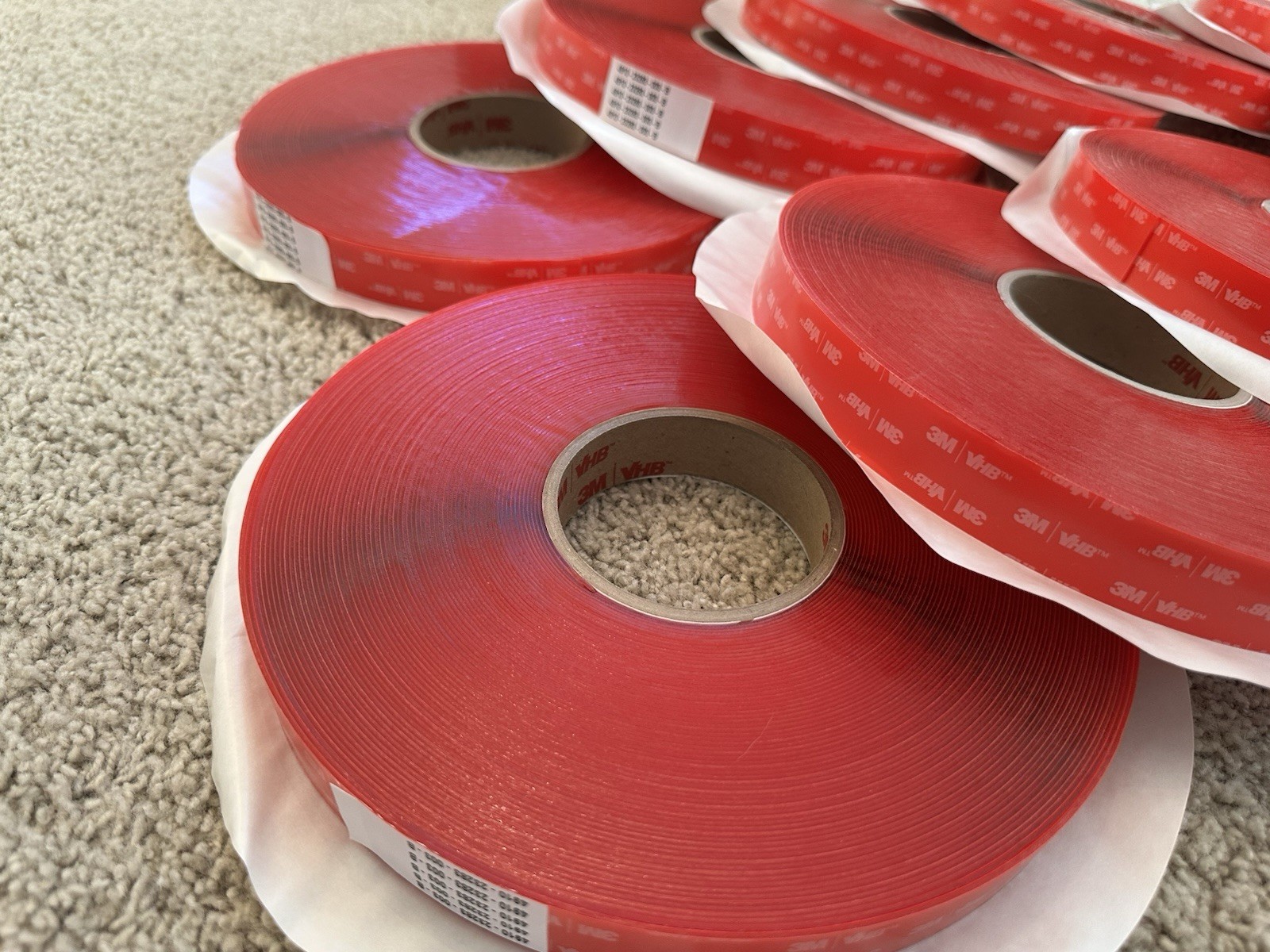 3M VHB Tape 4910 - Clear - 1.000in x 36yd - CASE OF (9) ROLLS - 324yd / 296.262m