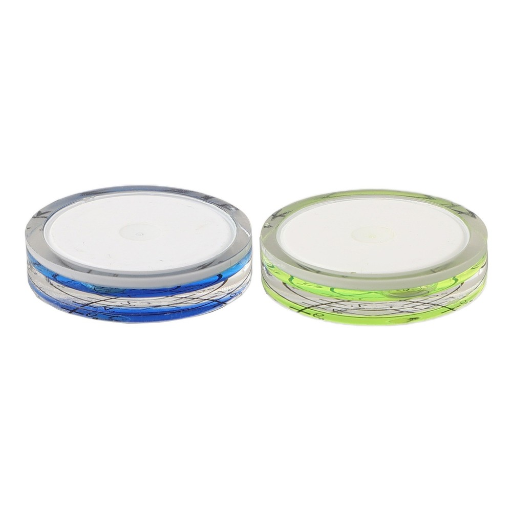 2Pcs 32mm Bubble Level for Adjusting Office Machines and Computer Monitors