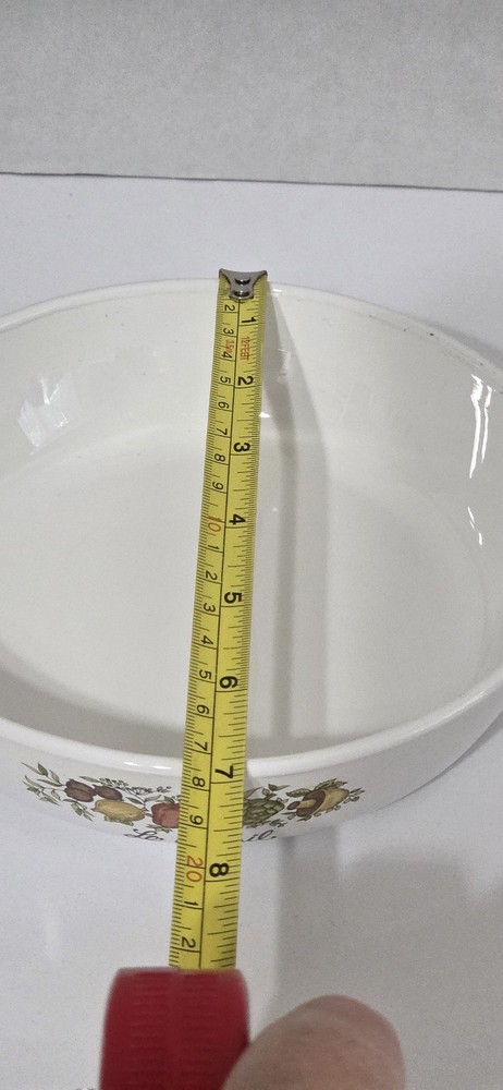 Vintage Corning Ceramic Baking Dish Vegetable Design