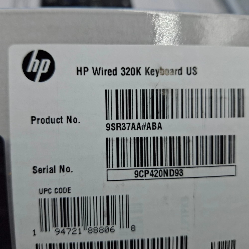 HP Wired 320K Keyboard 9SR37AA#ABA