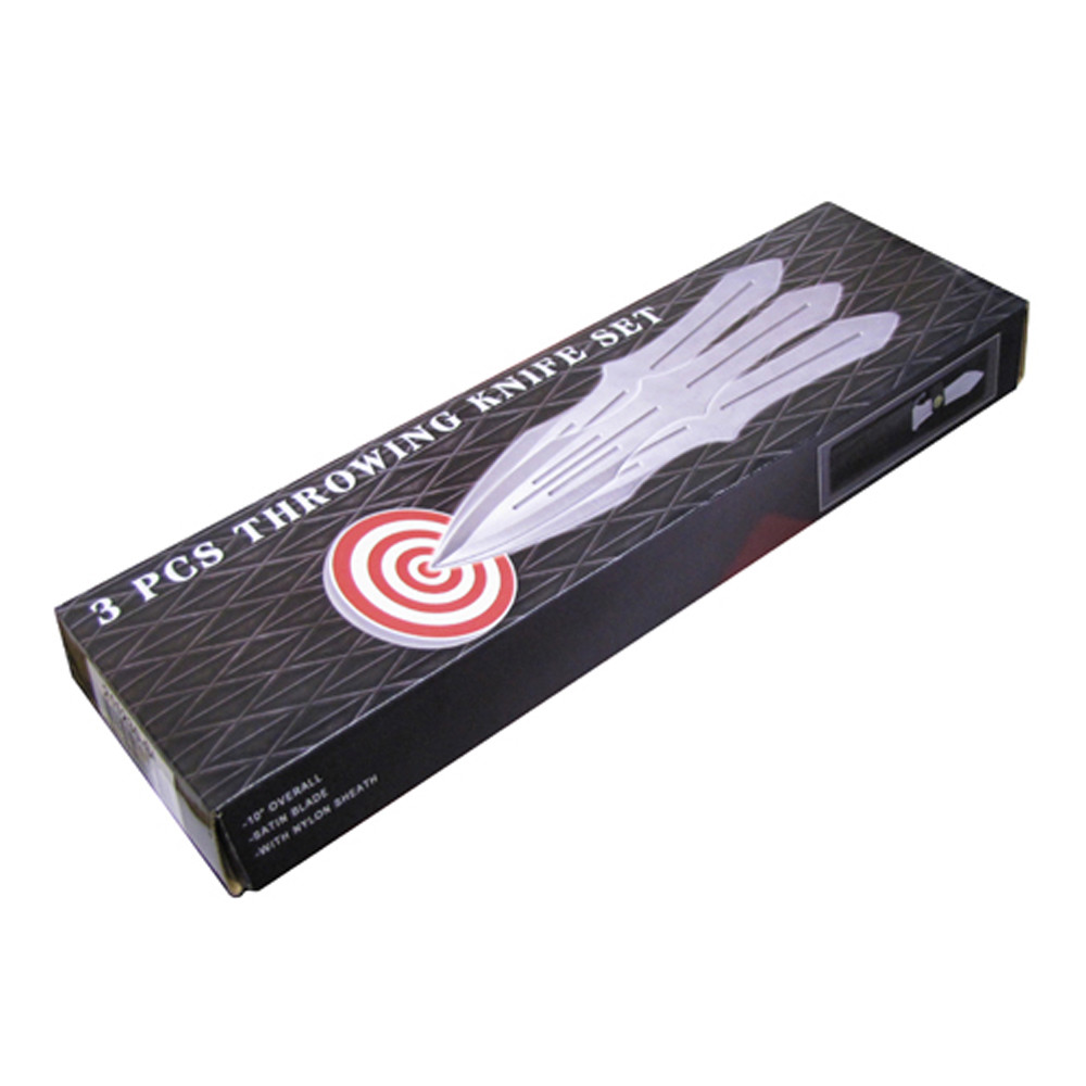Pro Quality 10" 3pc THROWING Knives KNIFE SET - Rite Edge - Designed For Speed
