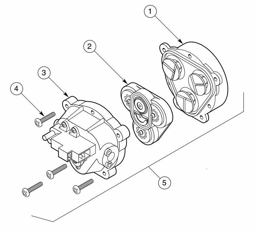 Delavan Complete Pump Head Assembly, 7812 Series Pump with Pressure Switch