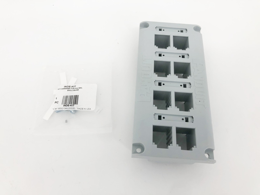 New Panduit CDPP8RG DIN Rail Shielded Patch Panel - No Box