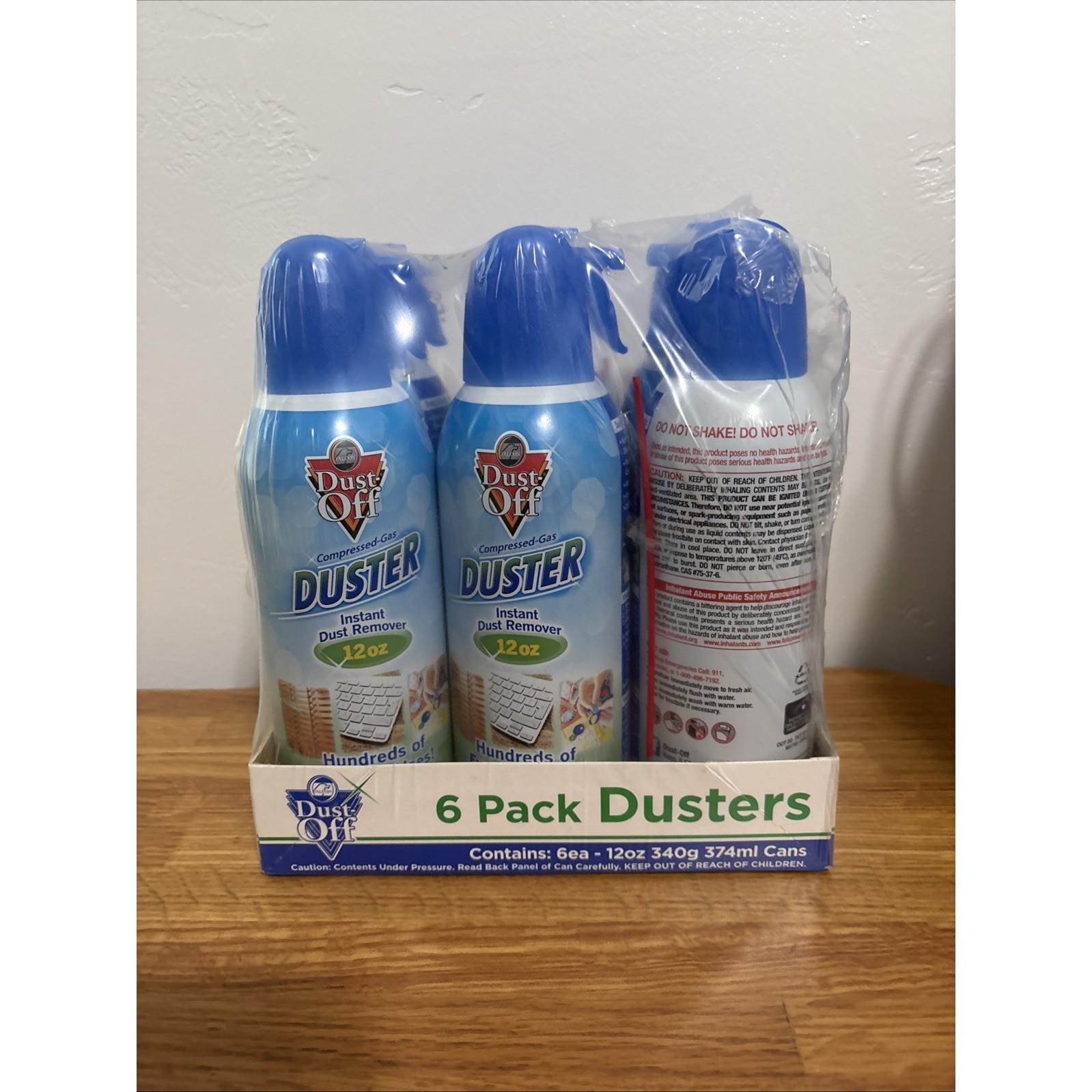 Falcon Dust-Off Compressed Air Duster Canned Electronics Cleaner 12oz x 6 Pack