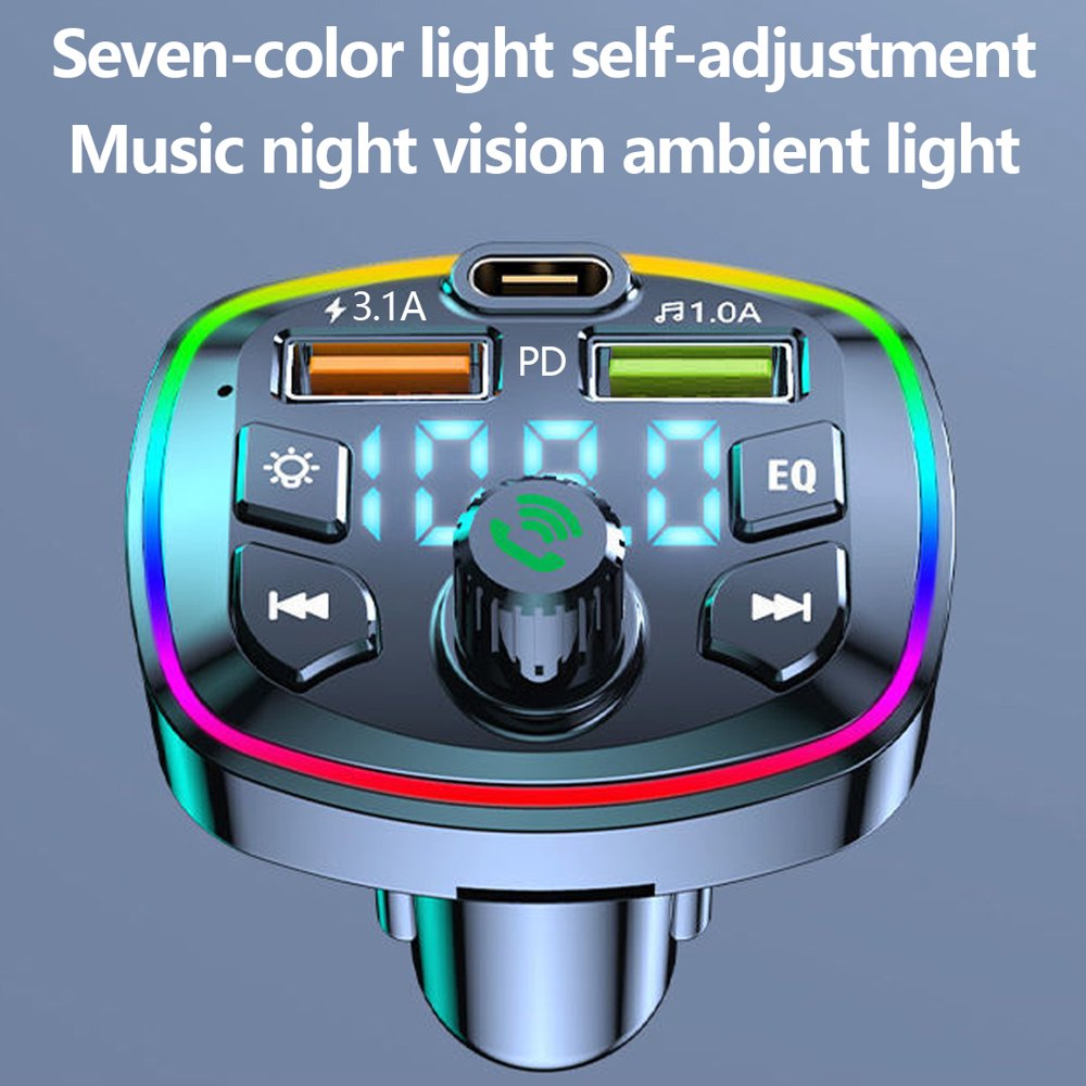 Cargador De Carro Para Celulares Con Blutu Bluetooth Musica Radio FM Llamadas