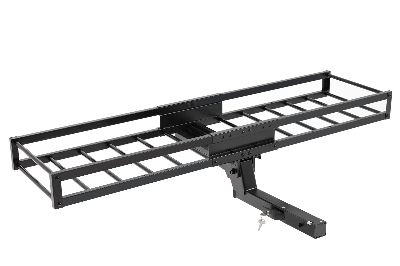 TOOENJOY 59'' Foldable Hitch Mount Cargo Carrier Luggage Basket Fits 2" Receiver