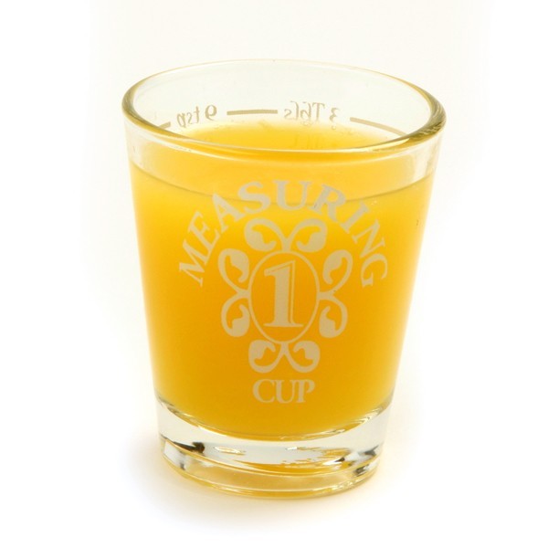 1.5 oz Bar & Kitchen PROFESSIONAL MEASURING GLASS Cup Jigger Shot Multi Tool