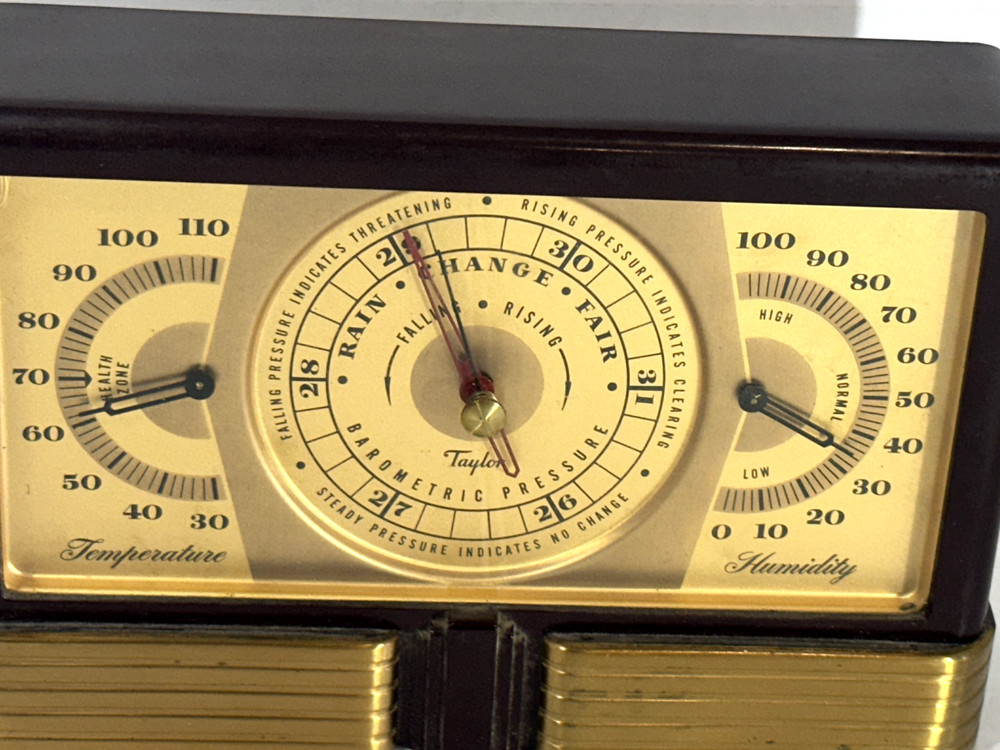 1926 Art Deco Bakelite Taylor Instruments Barometer Stormoguide