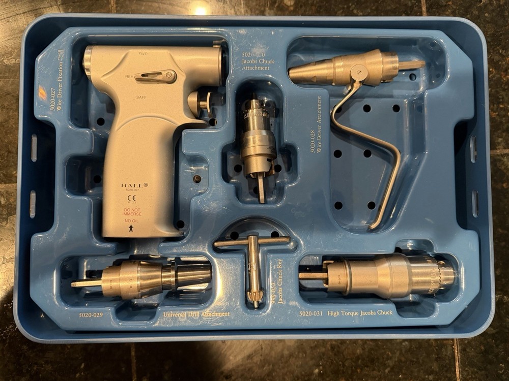 Hall/MicroChoice Fixation Drill 5020-027 w Attachments Saw ,Drill, Cable SET