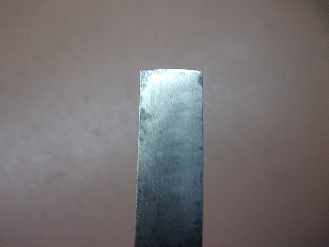 Antique Signed Cast Steel 7/16" Straight Edge Wood Paring Chisel 10 3/4" SHARP!