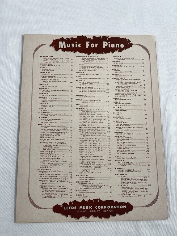 Robert Docker Legend Piano Solo Sheet Music #107