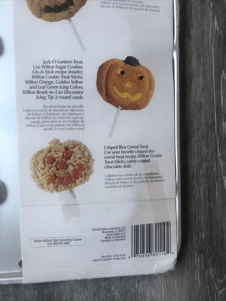 Baking-,Halloween-Wilton Jack-O-Lantern Cookie Pan 2006