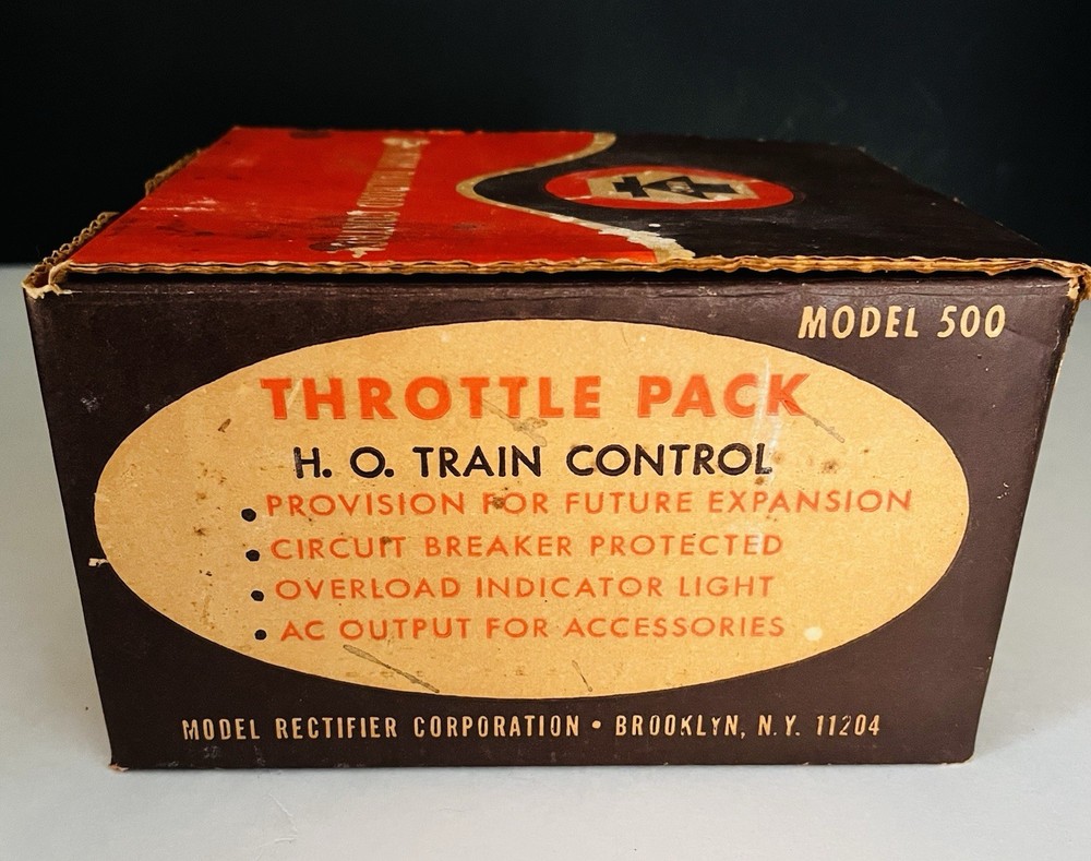 MRC Throttle Pack HO Train Control Model 500 With Box - TESTED WORKS