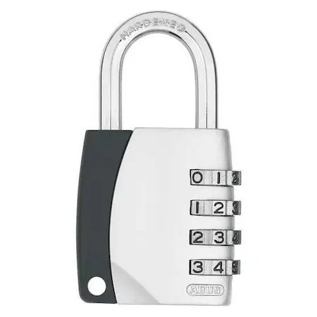 Abus 12825 Combination Padlock, Side, Silver