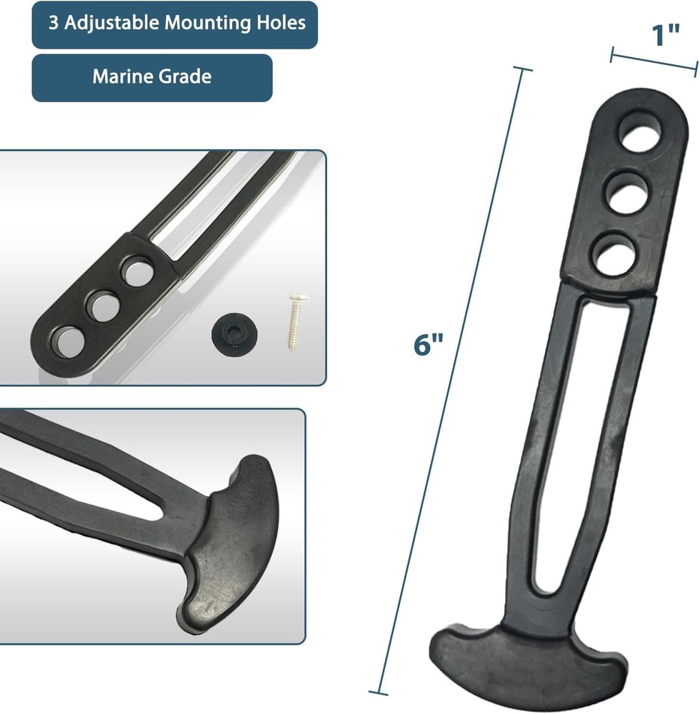 Tear-Resistant Telescoping Ladder Strap with Mounting Hardware – For Marine Use