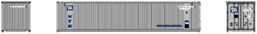 JTC 405606 N NYK 40' Standard Height Panel Side Square Containers (2 PK)