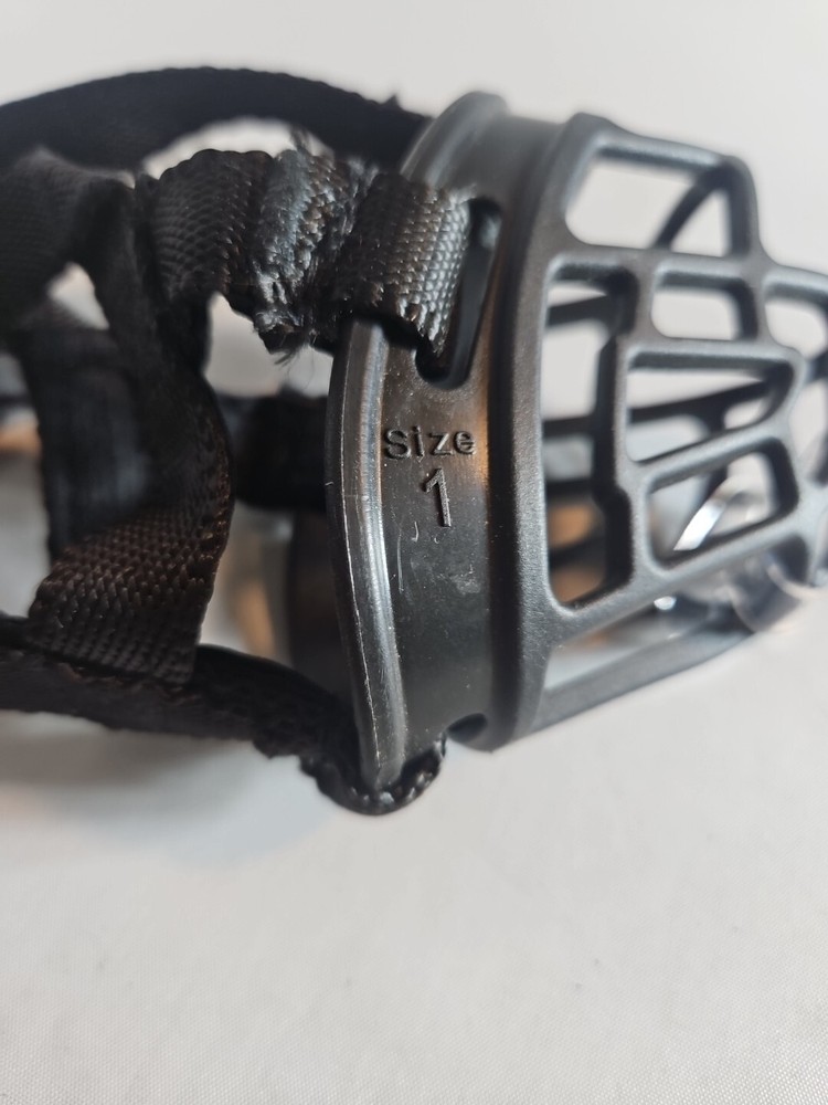 Soft Basket Muzzle for Small Dog biting barking flexible silicone padded